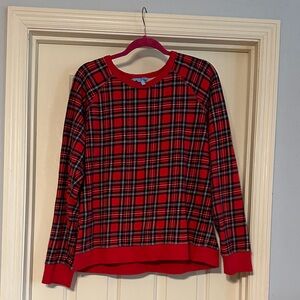 Draper James Red Plaid Women's Top Size 2Xl - Like New
